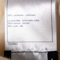 Chanel Cream Cashmere Sleeveless Top L