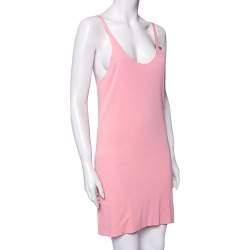 Chanel Pink Silk Knit Sleeveless Dress M Chanel