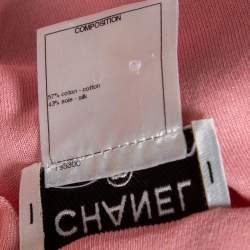 مملوكة مسبقًا فستان شانيل تريكو حرير وردي بلا أكمام مقاس متوسط (ميديوم)