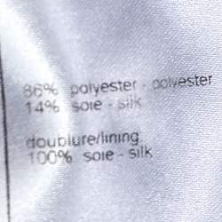 مملوكة مسبقًا فستان شانيل كامي حرير كريمي مزين بالترتر مقاس صغير - سمول