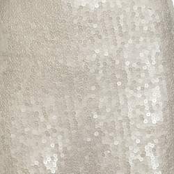 مملوكة مسبقًا فستان شانيل كامي حرير كريمي مزين بالترتر مقاس صغير - سمول