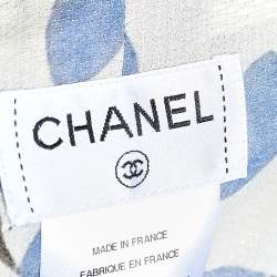Chanel Multicolor Floral Printed Lurex Silk Harem Pants S