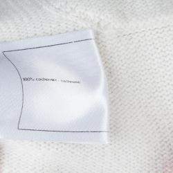 Pre Owned Chanel Cream Cashmere Vest S