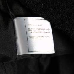 Pre Owned Chanel Black Tweed Paneled Mini Skirt M