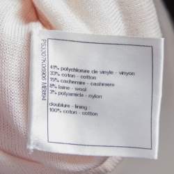 Chanel Pink Knit Sequin Embellished Crewneck Jumper S