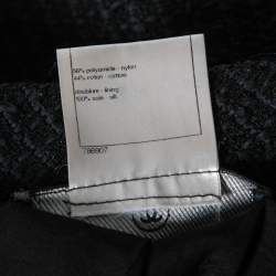 Chanel Black Tweed Flared Hem Long Sleeve Jacket M