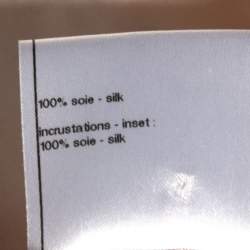 مملوكة مسبقًا Chanel Ivory Satin Silk Bow Applique Detailed Button Front Blouse S