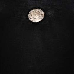 Pre Owned Chanel Black Cashmere Hardware Appliqued Sweater M