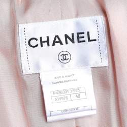 Chanel Salmon Pink Tweed Wool Tailcoat M