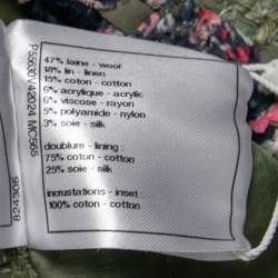 Chanel Green Fantasy Tweed Button Front Jacket XXL