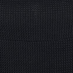 Chanel Black Textured Cotton Sleeveless Top M
