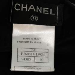 Chanel Black Synthetic Trouser M 