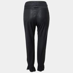 Chanel Black Synthetic Trouser M 