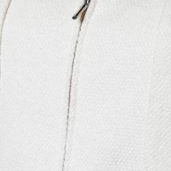 Chanel Off- White Tweed Skirt Suit M