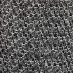 Pre Owned Chanel Monochrome Tweed Pencil Skirt M