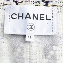 Chanel Multicolor Tweed Velcro Front Jacket M