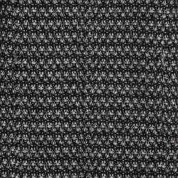 Pre Owned Chanel Black Monochrome Angora Zip-Front Tweed Coat M