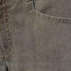 Pre Owned Chanel Two Tone Denim Straight Leg Jeans M Waist 31