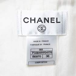 Pre Owned Chanel Black Wool Single-Breasted Suit S   