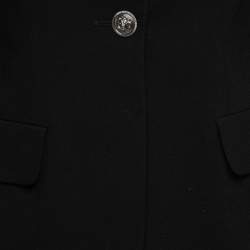 Pre Owned Chanel Black Wool Single-Breasted Suit S   