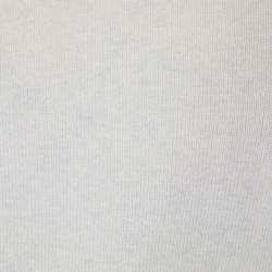 Pre Owned Chanel White Cashmere Button Front Cardigan M