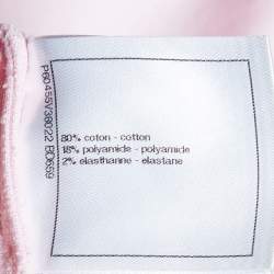 مملوكة مسبقًا تي شيرت شانيل لا باوسا تريكو تيري وردي مقاس كبير (لارج)