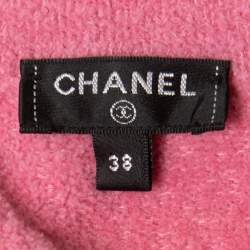 Chanel Pink Terry Chain Link Accent Jacket M