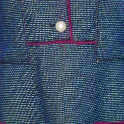 Pre Owned Chanel Multicolor Tweed Mini Dress L