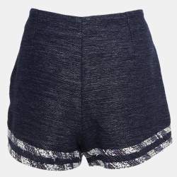 Chanel Blue Tweed Shorts M