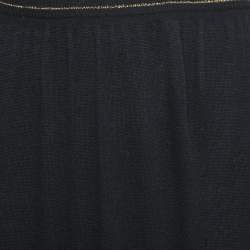 مملوكة مسبقًا Chanel Black Lurex Knit Maxi Skirt M
