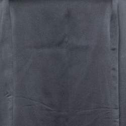 Pre Owned Chanel Black Silk Satin Square Neck Top L