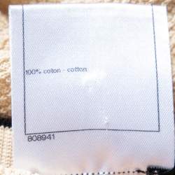 مملوكة مسبقًا Chanel Beige Cotton Knit Sleeveless T-Shirt L