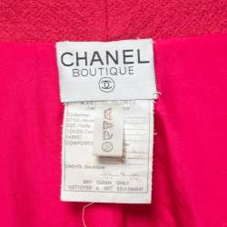 Chanel Boutique Vintage Pink Wool Jacket M