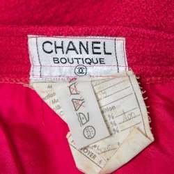 Chanel Boutique Vintage Pink Tweed Skirt M