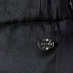 Chanel Black Silk Satin Filled Pants XL