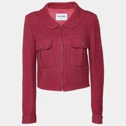 Chanel Pink Lurex Tweed Blazer & Skirt Set M