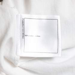 Pre Owned Chanel White Cotton Viva Coco Libre Print T-Shirt XS