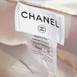 Chanel Multicolor Printed Silk Back Cut Out Sleeveless Maxi Dress M