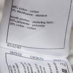 Chanel White Denim Straight Fit Jeans M Waist 31"