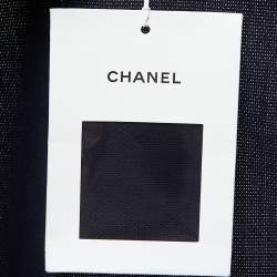 Pre Owned Chanel Navy Blue Cotton Culottes M