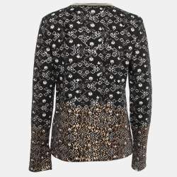 Chanel Black Knit Sequin Embroidered Jumper M