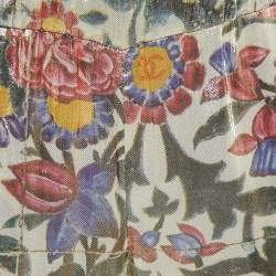 Chanel Gold Floral Metallic Lame Elastic Waist Pants S
