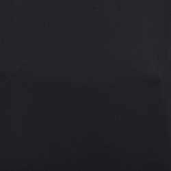 مملوكة مسبقًا Chanel Black Silk Crepe Contrast Detail Blouse M