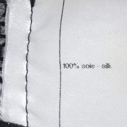 مملوكة مسبقًا Chanel Black Silk Crepe Contrast Detail Blouse M