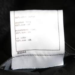 Chanel Black Tweed Layered Double-Breasted Blazer M