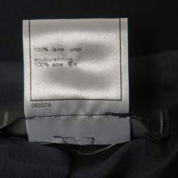 Pre Owned Chanel Vintage Navy Blue Wool Pant Suit M