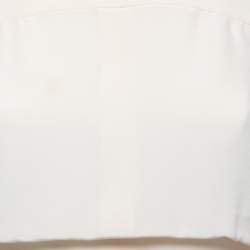 Pre Owned Chanel Cream Silk Midi Dress S