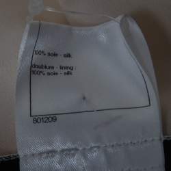 Pre Owned Chanel Cream Silk Midi Dress S