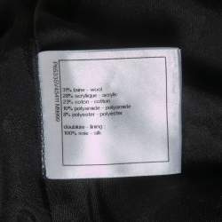Chanel Black/White Sequined Tweed Skirt S