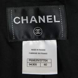 Pre Owned Chanel Black/Metallic Dubai Tweed Jacket L
